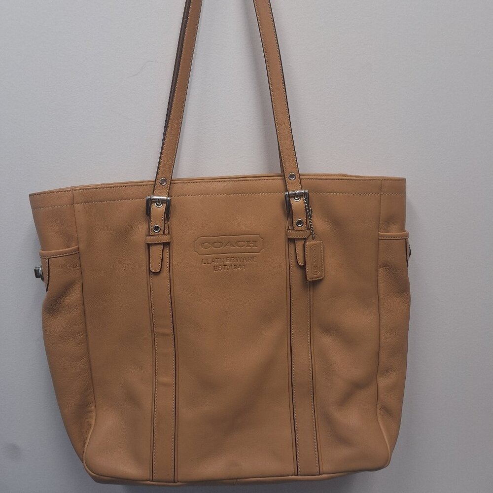 Vintage Coach Bleeker Leatherware 1941 Leather Satchel B06D-5128